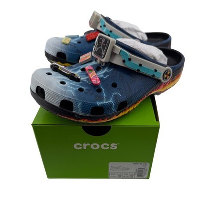 Crocs Back to The Future Classic Clogs Men 6/Women 8 Jibbitz  display picture 2