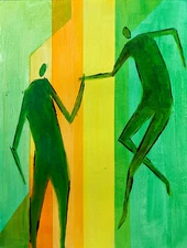 Original Art Acrylic Painting 9x12 on Art Paper. 'The Guide'