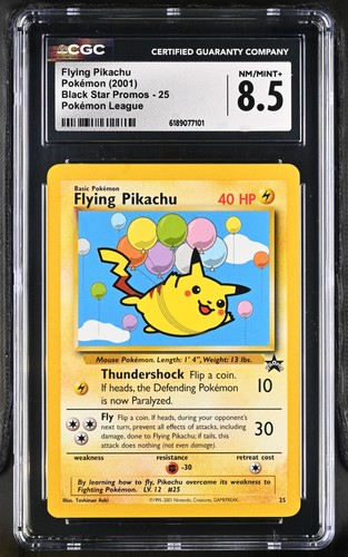 Flying Pikachu graded CGC 8.5 for sale on eBay