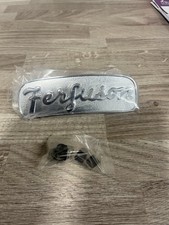 Massey Ferguson MF 35 835 FE35 Tractor Front Bonnet Badge Silver Chrome Badges