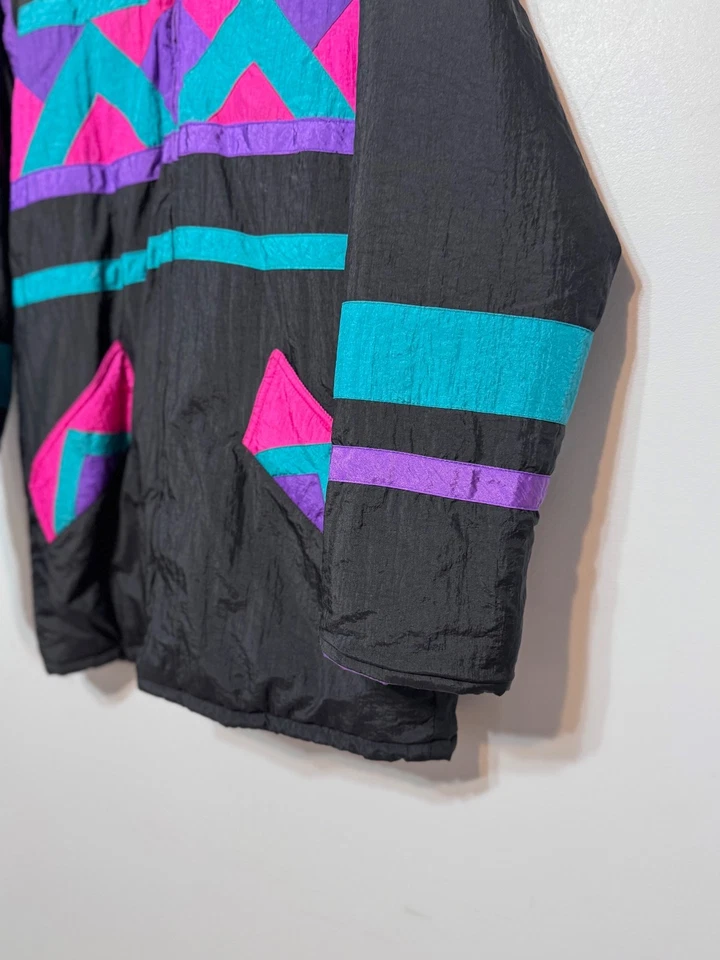 Haband для нее винтажный 80-х Colorblock лыж пуховик куртка маленький ретро Gorpcore - Изображение 3 из 4