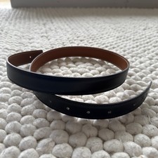 Hermes Belt reversible Strap Only 24mm Black And Brown gold 75 Small VGUC