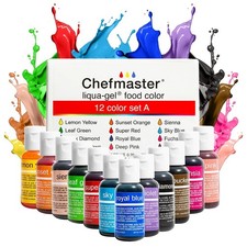 Żywa barwnik spożywczy Liqua-Gel 12-pak - odporny na blaknięcie, łatwe mieszanie, przyciąga wzrok