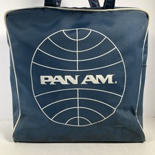 Vintage 1960s Pan Am Airlines Carry-On Flight Bag by Natco Products Beatles