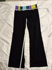 lululemon athletica Women's Black Colorblock Pull-On Flared Pants Sz 8 Regular — photo 1
