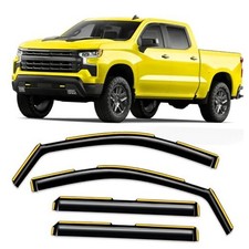 in-Channel Window Rain Guard for 2019-2026 Silverado/ Sierra 1500 Crew Cab