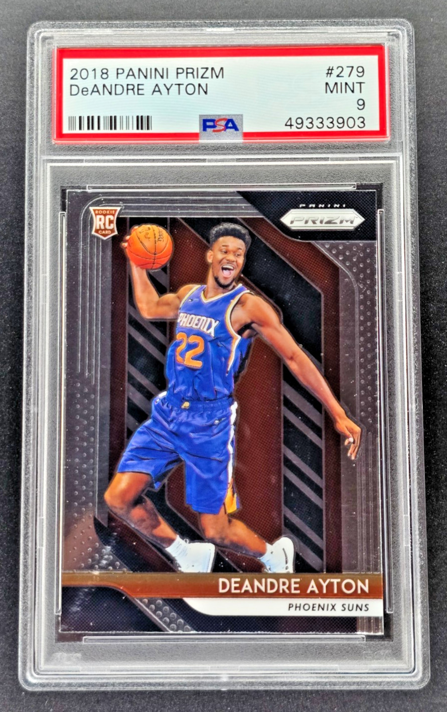 DeAndre Ayton 2018 Panini Prizm #279 PSA 9 Mint Rookie RC Suns