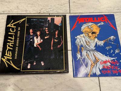 LLICA ダメージド・ジャスティスツアー パンフ　おまけ付き Metallica Damaged Justice Vinyl Box Set 1988 Limited Edition Tour