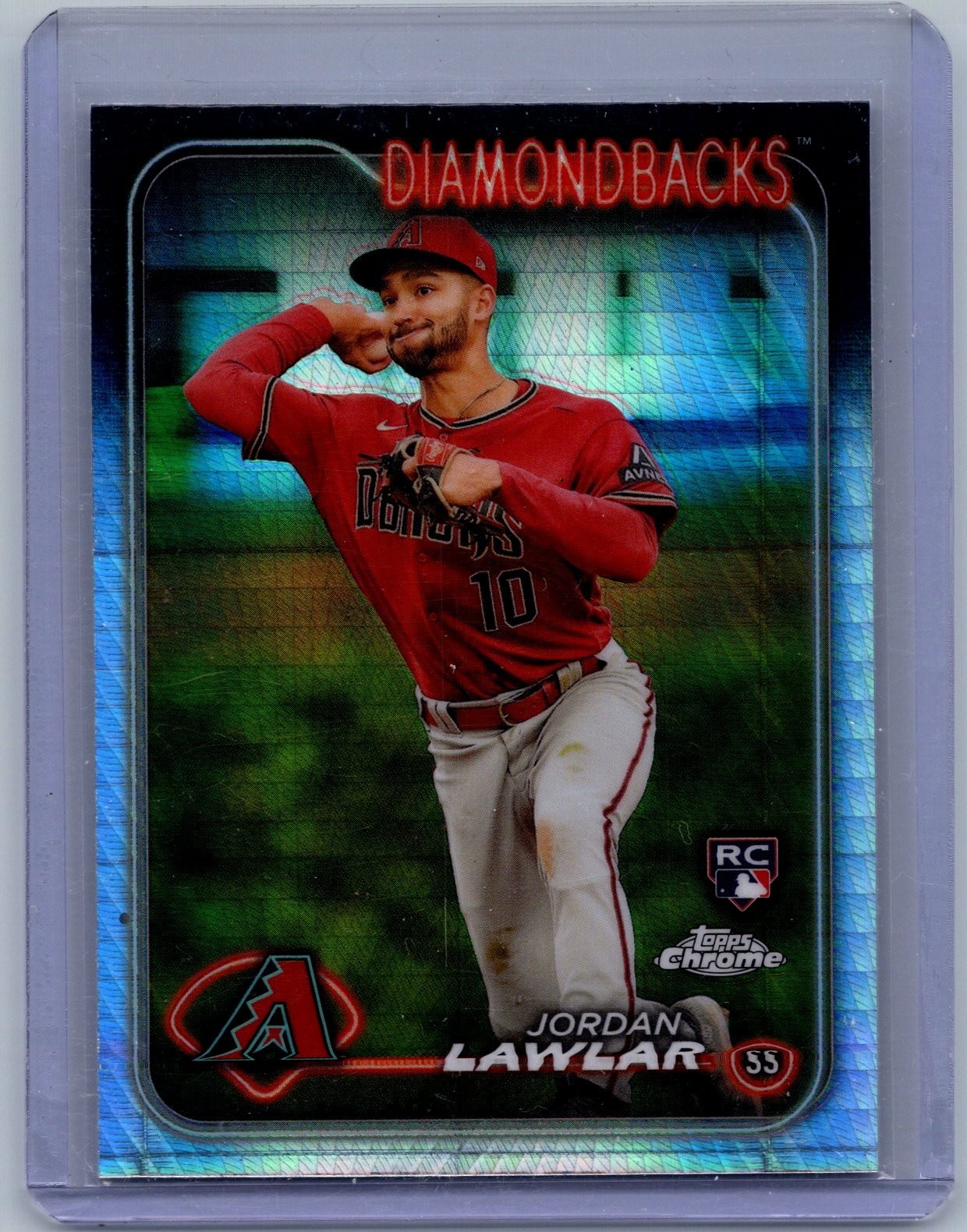 2024 Topps Chrome - Jordan Lawlar #229 Prism Refractor (RC)