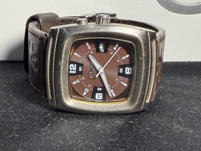 Nixon The Clerk  Leather Watch Silver/Brown