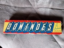 Dominoes by Halsam set No. 622 - 28 pieces w/ Dragon Design Vtg 1950s Game