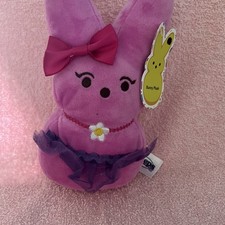 2026 Peeps Pink Plush Bunny In Tutu New