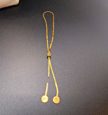 Vintage 9ct gold slider bracelet featuring a delicate snake chain design