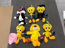 Warner Bros Tweety Bird Sylvester The Cat Bean Bags Beanies w/Tags 1998/9 6