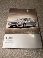 MERCEDES-BENZ E-CLASS  OWNERS MANUAL HANDBOOK (2009- 2013) W212 Ref Br163