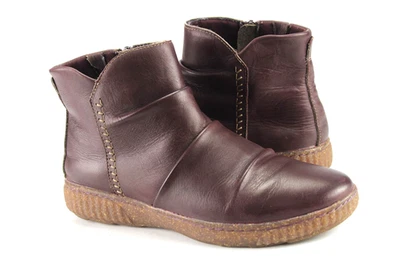 Clarks Gr.41,5 Uk.7,5 Damen Stiefel Stiefeletten Boots Leder Lila TOP  K 862 - Bild 1 von 4