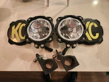 KC HiLiTES 91303 Gravity LED Pro6 Single Pair with 73071 Tube Clamps 1.75-2.00"