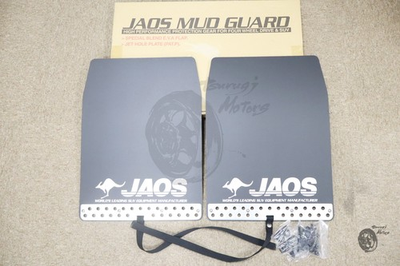 #ad JAOS genuine Mud Flaps Splash Guards 2P Black LAND CRUISER HILUX PRADO FJ PAJERO $159.99