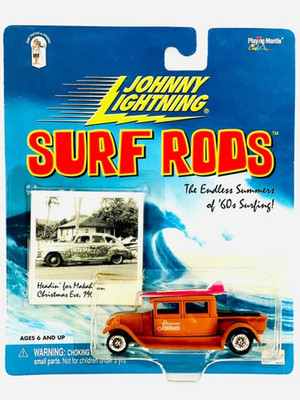 Johnny Lightning 1:64 Surf Rods Laguna Longboard 1929 Ford Crew Cab w/Boards