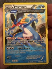 Pokémon TCG Swampert Holo Rare XY Primal Clash Stage 2 140 HP Alpha Growth