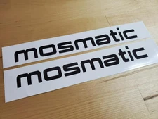 mosmatic Decals Stickers 6" pressure washer car wash  (2) gloss black FAST