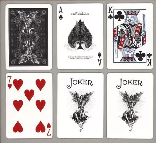 Deck Bicycle Guardians Playing Cards by Theory11 Black Magic