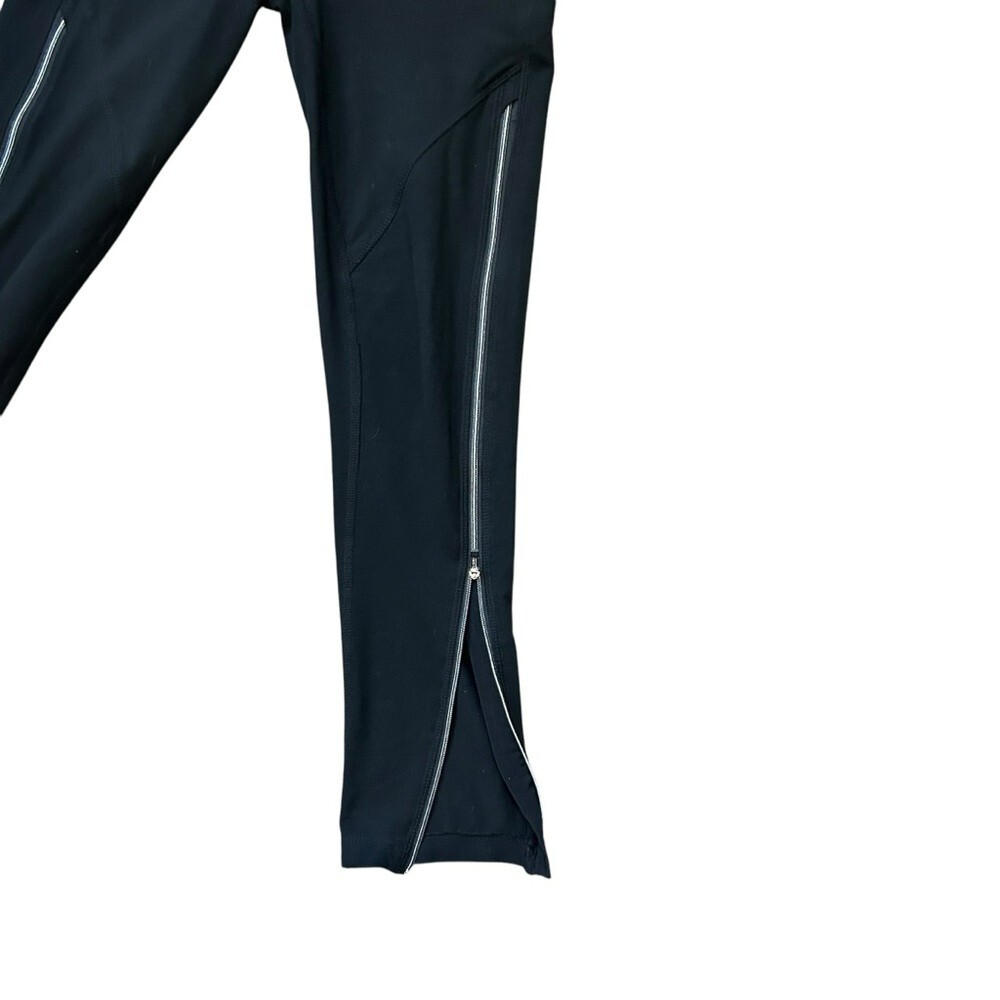 Calvin Klein Performance Side-Zip High-Waisted Leggings in Black Size S thumbnail 8
