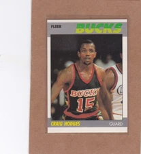 1987-88 FLEER BASKETBALL CRAIG HODGES #52 BUCKS NMMT *A33542