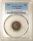 1864 Indian Head Cent L On Ribbon PCGS VG08 Just Graded New Holder #SB67