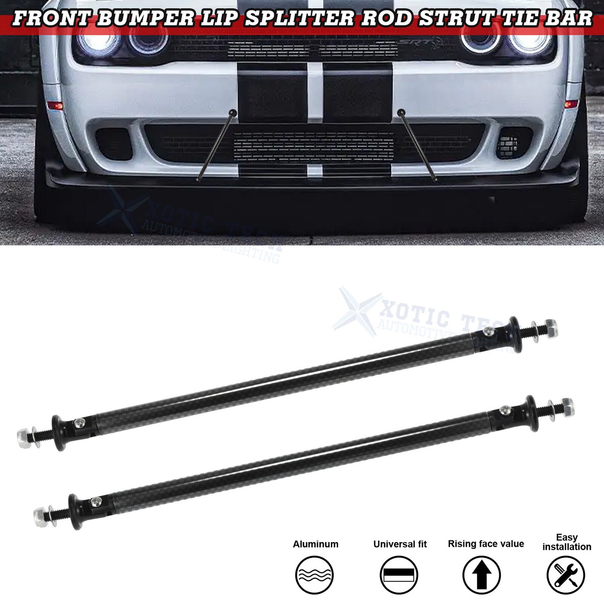 Universal Stainless Steel Support Rods 8-11.5 Inch Universal Carbon ...