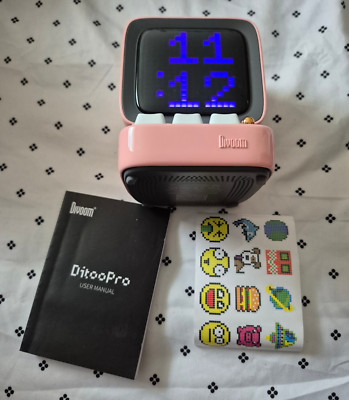 Divoom Ditoo Pro Retro Pixel Art Speaker & Alarm Pink (Open Box)