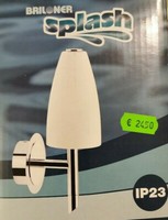Briloner Badleuchte Splash Badlampe Wandlampe Spiegelleuchte Weiß Chrom IP23