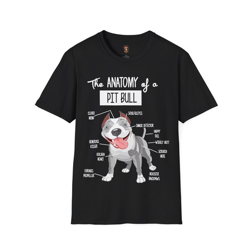Süßes T-Shirt Pitbull Anatomie lustig Pitbull Haustierliebhaber Dogdad Dogmom Geschenk - Bild 1 von 129