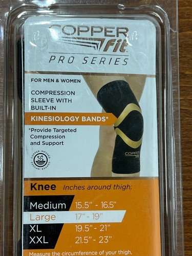 Manica al ginocchio Copper Fit Pro Series NERA, con scatola originale - Foto 8 di 8