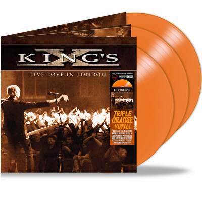 KING'S X - LIVE LOVE IN LONDON (3-LP Triple Orange Vinyl, 2024) Remaster