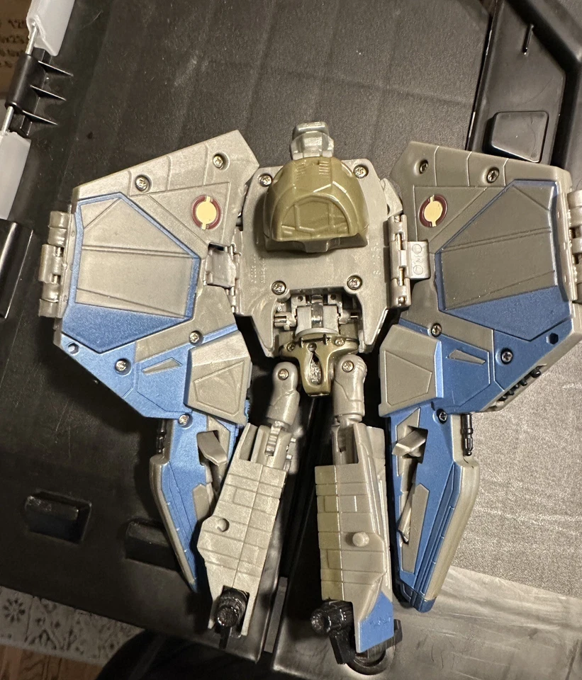 Star Wars Transformers Crossovers Blue Jedi Starfighter to Obi-Wan Kenobi Figure - Image 2 of 4