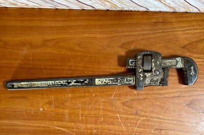 Stillson 18'' Pipe Wrench Adjustable Spanner Walworth USA Vintage