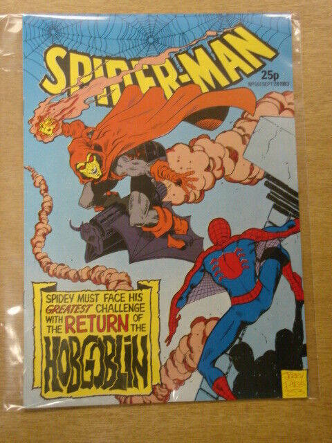 SPIDERMAN BRITISH WEEKLY #551 1983 SEP 28 MARVEL HOBGOBLIN JV5508 SPIDERMAN BRITISH WEEKLY #551 1983 SEP 28 MARVEL HOBGOBLIN JV5508