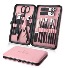 Manicure Set Professional Nail Clippers Kit Pedicure Care Tools- Stainless Steel