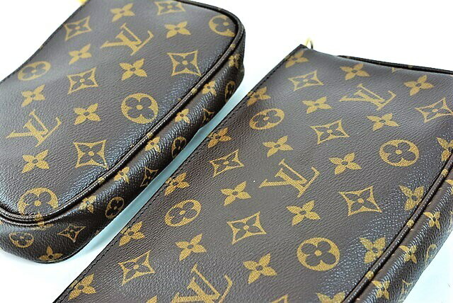 Louis Vuitton 化粧ポーチ ブラウン LOUIS VUITTON ルイ・ヴィトン 化粧ポーチ - メルカリ
