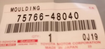 Toyota OEM 2021 Venza Rear Door Window Frame Molding 7576648040