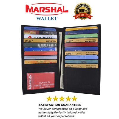 Buy wolpin 20 Slots Leather Credit Card Holder Wallet for en &ap; Woen with Zip Closure