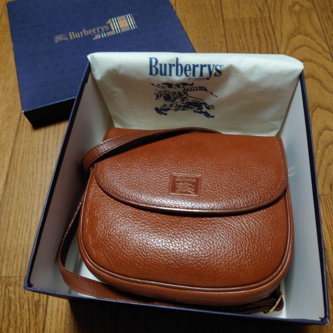 Burberry Shoulder Bag Nova Check Leather Brown Authentic F10241633