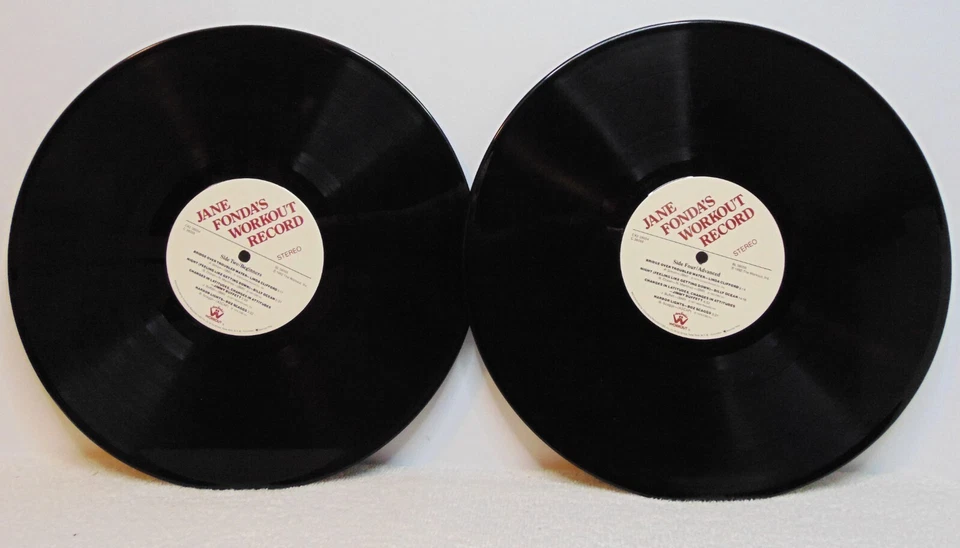 Jane Fonda's Workout Record - 1981 Columbia CX2 38054 Double Vinyl LP VG+ - Image 4 of 4