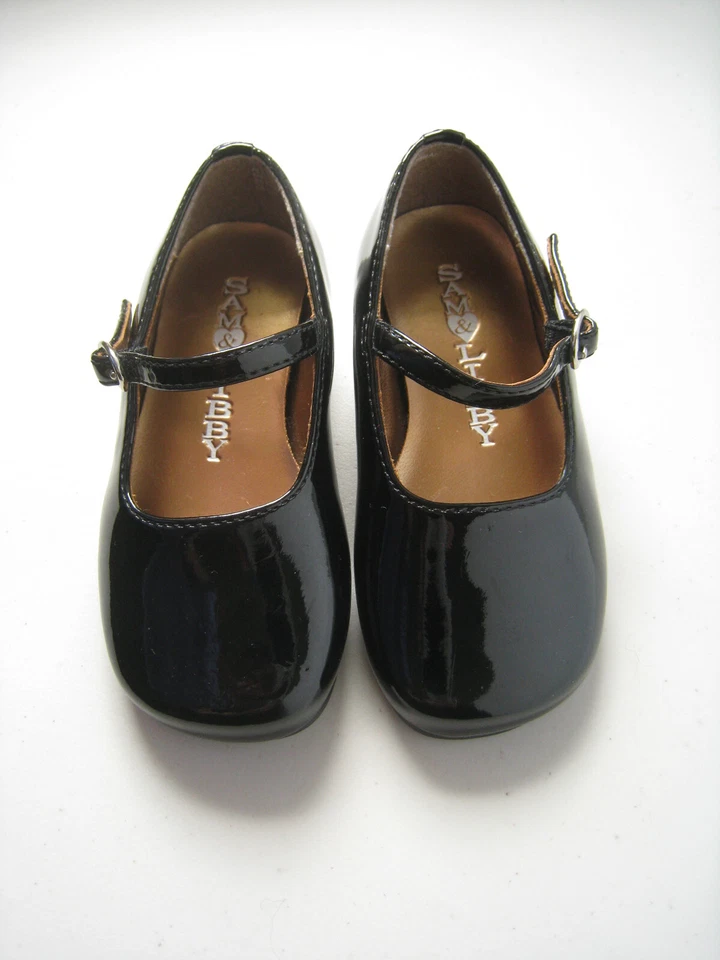Sam & Libby Ollie Baby Girl Dress Shoes Size 5 M Black Mary Jane Patent - Image 2 of 4