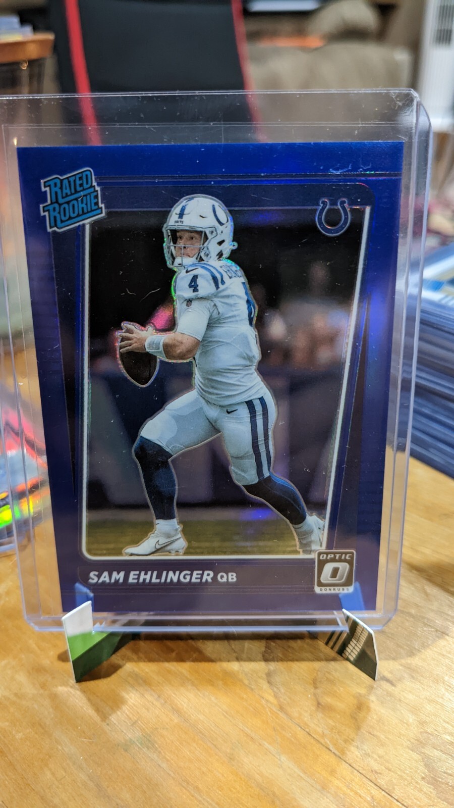 2021 Donruss Optic Blue Sam Ehlinger #246 Rated Rookies 119/179 RC
