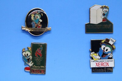 1996 ATLANTA OLYMPICS 4 Different MASCOT IZZY PINS Xerox [N]