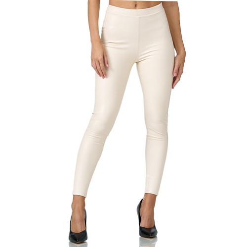 Glamexx24 Damen Kunstleder High Waist Leggings Skinny Hose Leder-Optik Treggings - Bild 9 von 17