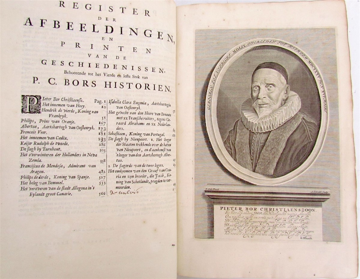 1684 HISTORY of NETHERLANDS in DUTCH VELLUM BOUND FOLIO by Pieter