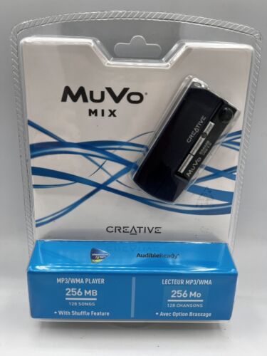 Creative Muvo Mix 256 MB MP3 / WMA Player USB 2.0 Blue New Factory ￼Sealed - Picture 1 of 10